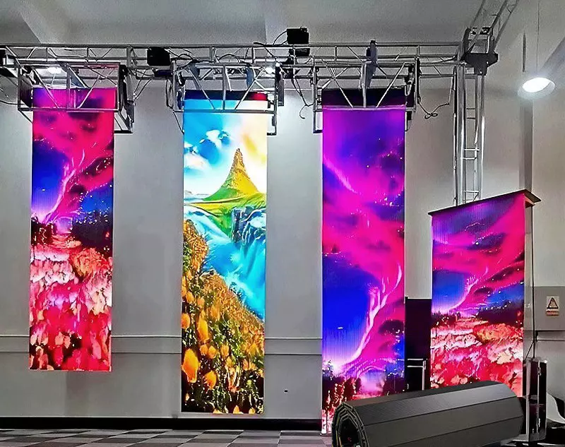 led rollable display screen